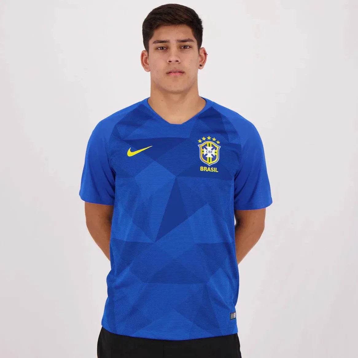 Camisa Brasil Fora 2018/19 - Versão Retrô Azul