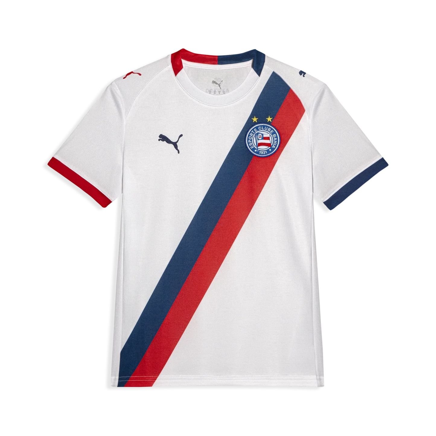 Camisa Bahia Titular 26/27 - Branca Puma Versão Feminina Baby Look