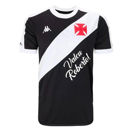 Camisa Vasco Home 24/25 Valeu Roberto - Preta e Branca