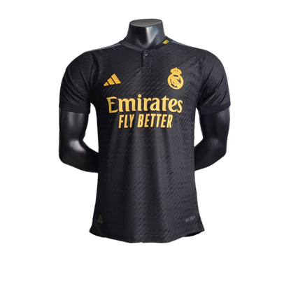 Camisa Real Madrid II Away Adidas Jogador 2023/24 Masculino  Preto