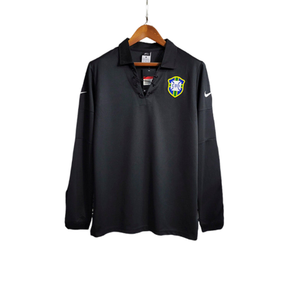 Camisa Brasil Nike  2004/05 (Manga longa) Retrô- Preto
