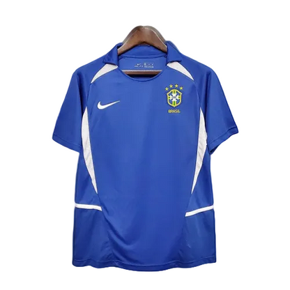 Camisa Brasil Fora 2002/03 - Versão Retrô Azul