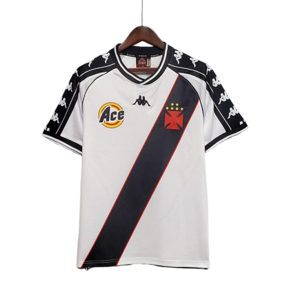 Camisa Vasco Fora 2000/01 - Versão Retrô Branca