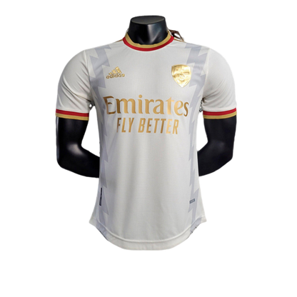 Camisa Arsenal edição especial Adidas Jogador 2023/24 Branco e Dourado