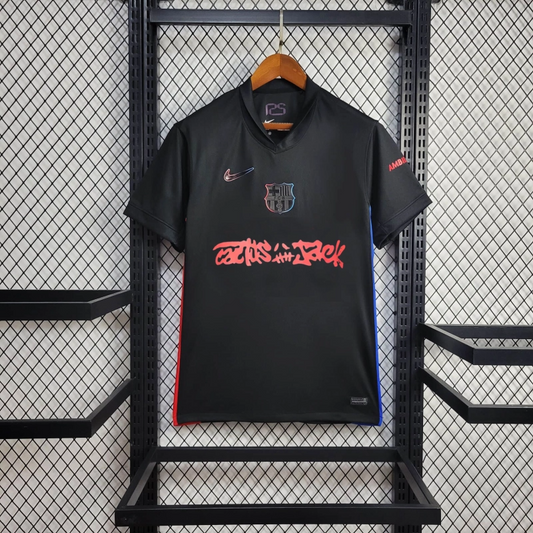 Camisa Barcelona Fora 24/25 - Versão Torcedor Travis Scott Cactus Jack
