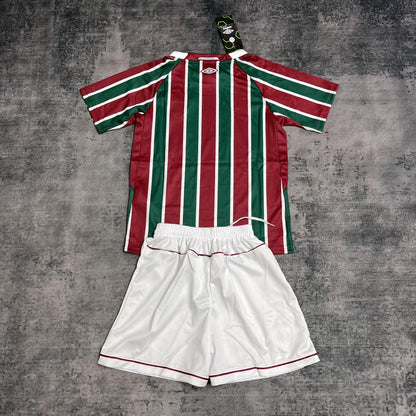 Conjunto Infantil Fluminense Titular 2025/26 - Vinho e Verde