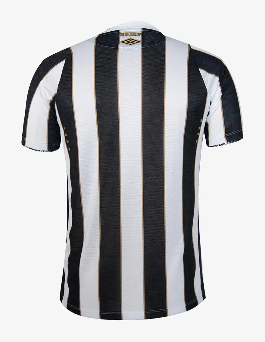 Camisa Santos Fora 24/25 - Preta e Branca