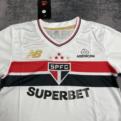 Conjunto Infantil São Paulo Titular 25/26 - Branco