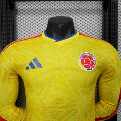 Camisa Colômbia Manga Longa 2026/27 - Versão Jogador