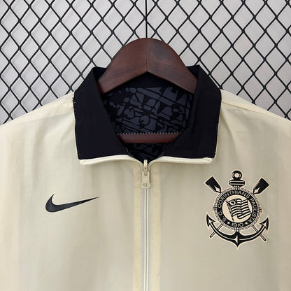 Jaqueta Corinthians Reversível 24/25 - Bege e Amarelo