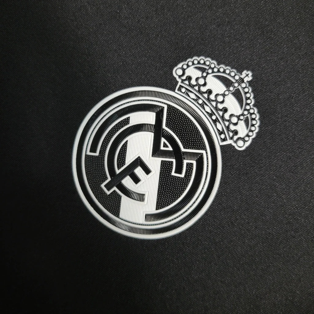 Camisa Real Madrid Third III 2016/17 Adidas Retrô Manga Longa - Preto