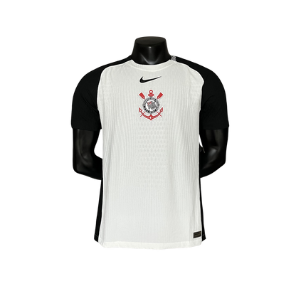 Camisa Corinthians Titular 2025/26 - Versão Jogador Preto e Branco