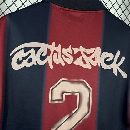 Camisa Barcelona Edição Especial 2000/01 - Versão Retro Skeleton Cactus Jack Travis Scott