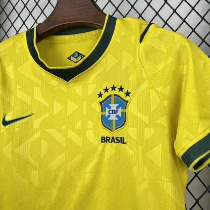 Conjunto Infantil Brasil Titular 2026 - Amarelo