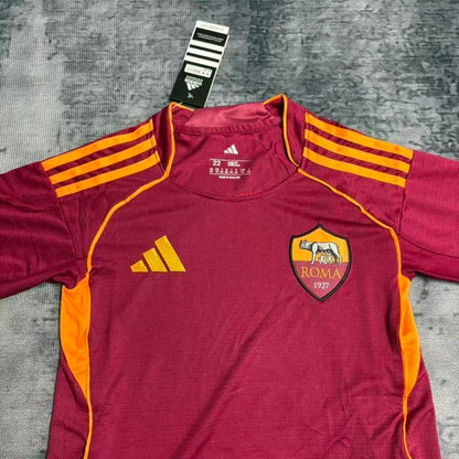 Conjunto Roma 25/26 Home - Vermelho e laranja
