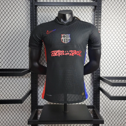 Camisa Barcelona Fora 2024/25 - Versão Jogador Travis Scott Cactus Jack