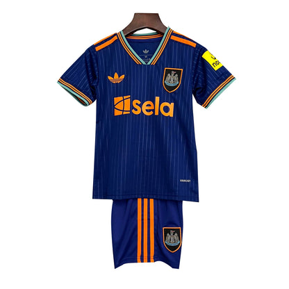Conjunto NewCastle Away 25/26 - Azul e laranja