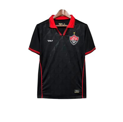 Camisa Vitória Reserva 25/26 - Preta e vermelho