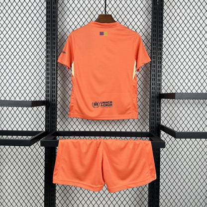 Conjunto Infantil Barcelona 25/26 - Laranja