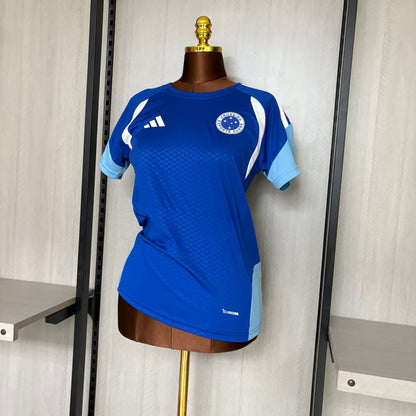 Camisa Cruzeiro de Treino 26/27 - Feminina Baby Look Azul