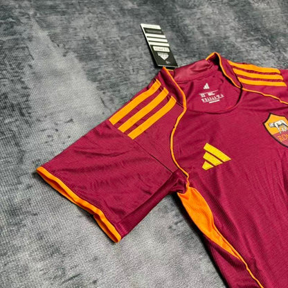 Conjunto Roma 25/26 Home - Vermelho e laranja