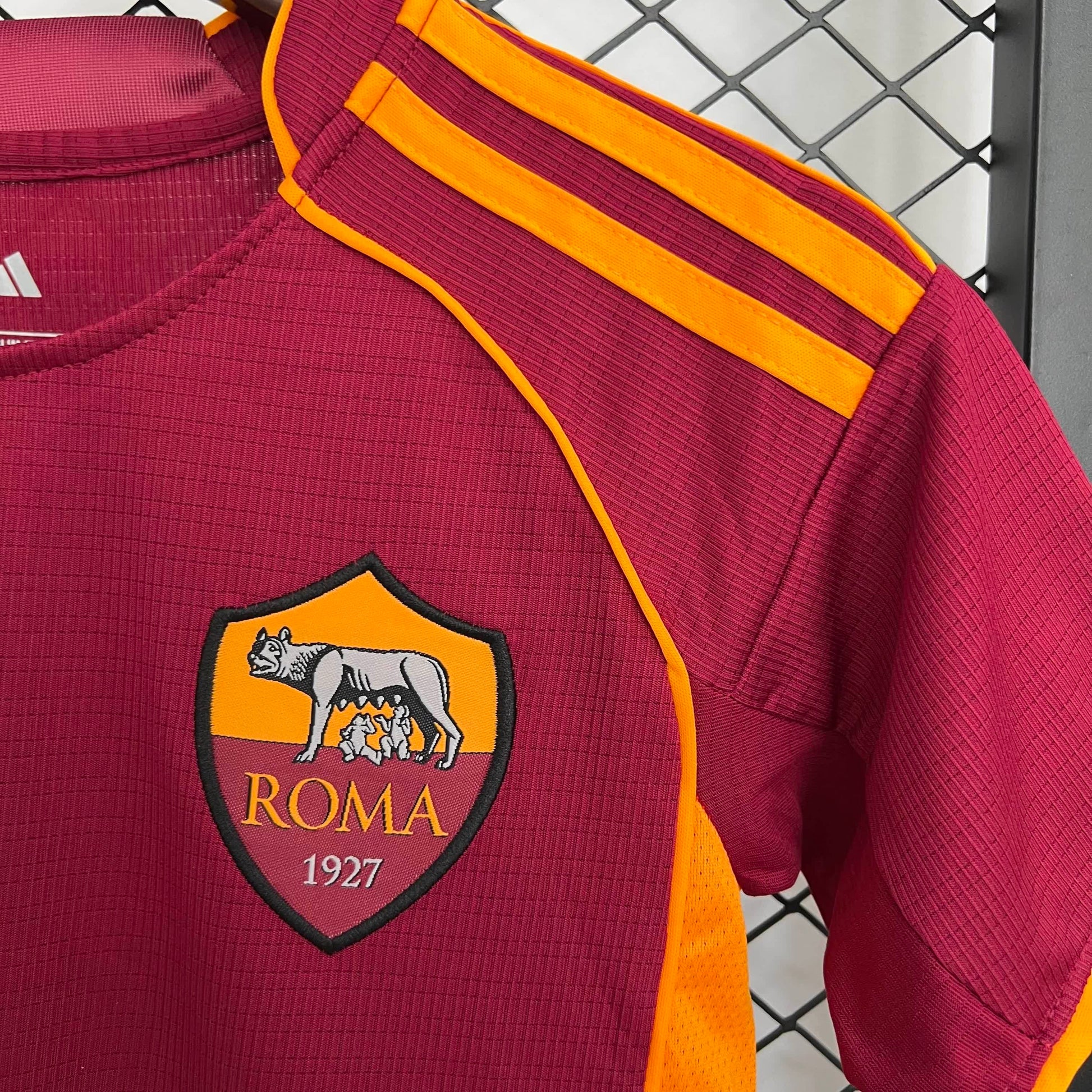 Conjunto Roma Home 25/26 - Vermelho