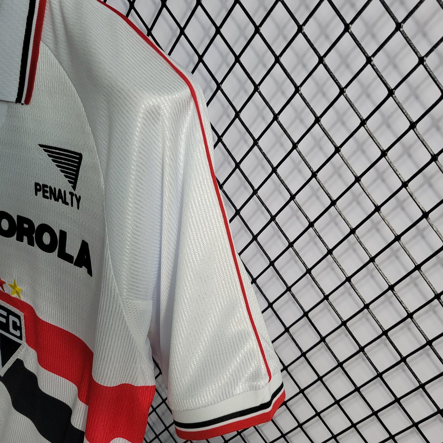 Camisa São Paulo Polo Titular 2000 - Versão Retro Motorola + Penalty