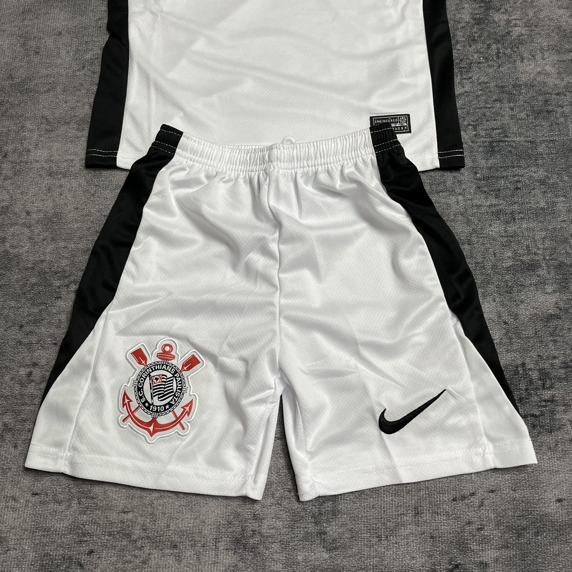 Conjunto Infantil Corinthians Titular 25/26 - Branco