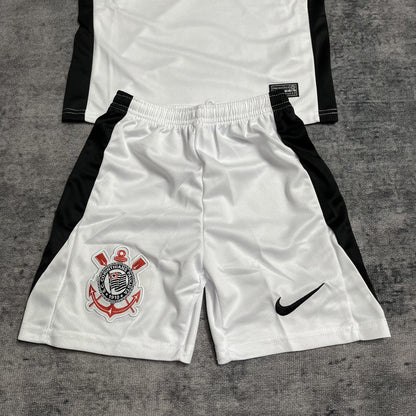 Conjunto Infantil Corinthians Titular 25/26 - Branco