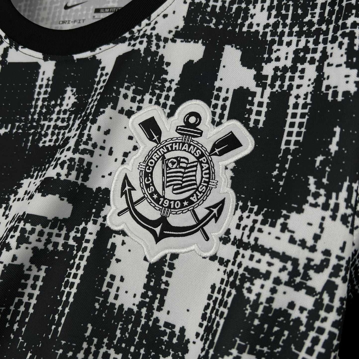 Camisa Corinthians Reserva 25/26 - Branco e Preto