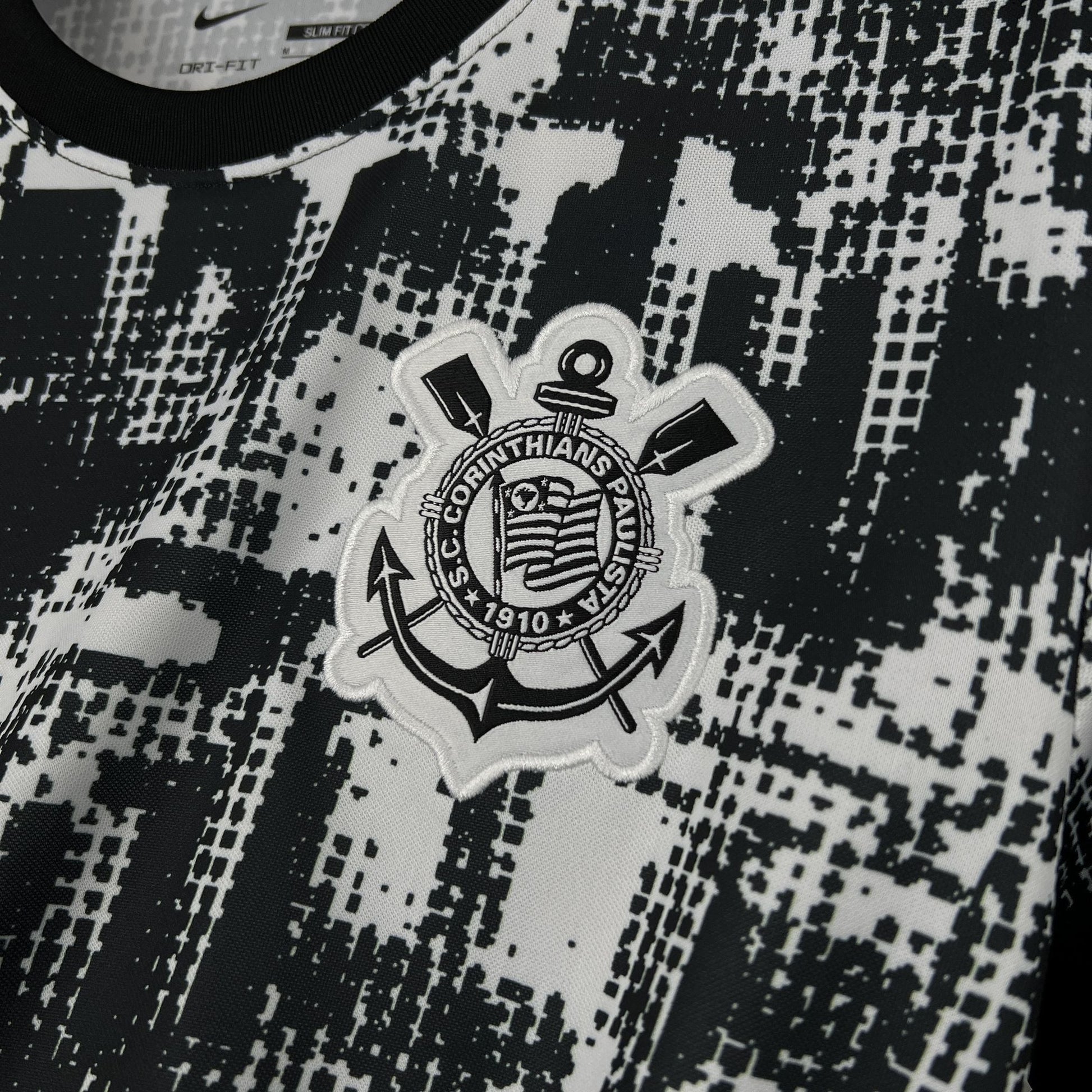 Camisa Corinthians Reserva 25/26 - Branco e Preto