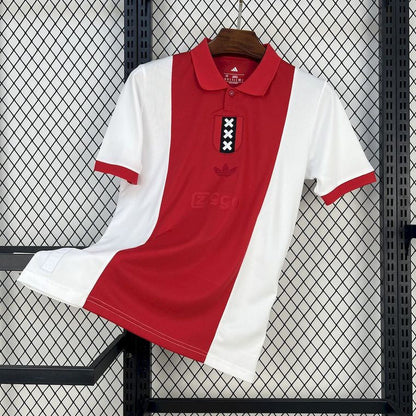 Camisa Ajax Polo Edição Especial 25/26 - Vermelho e Branco