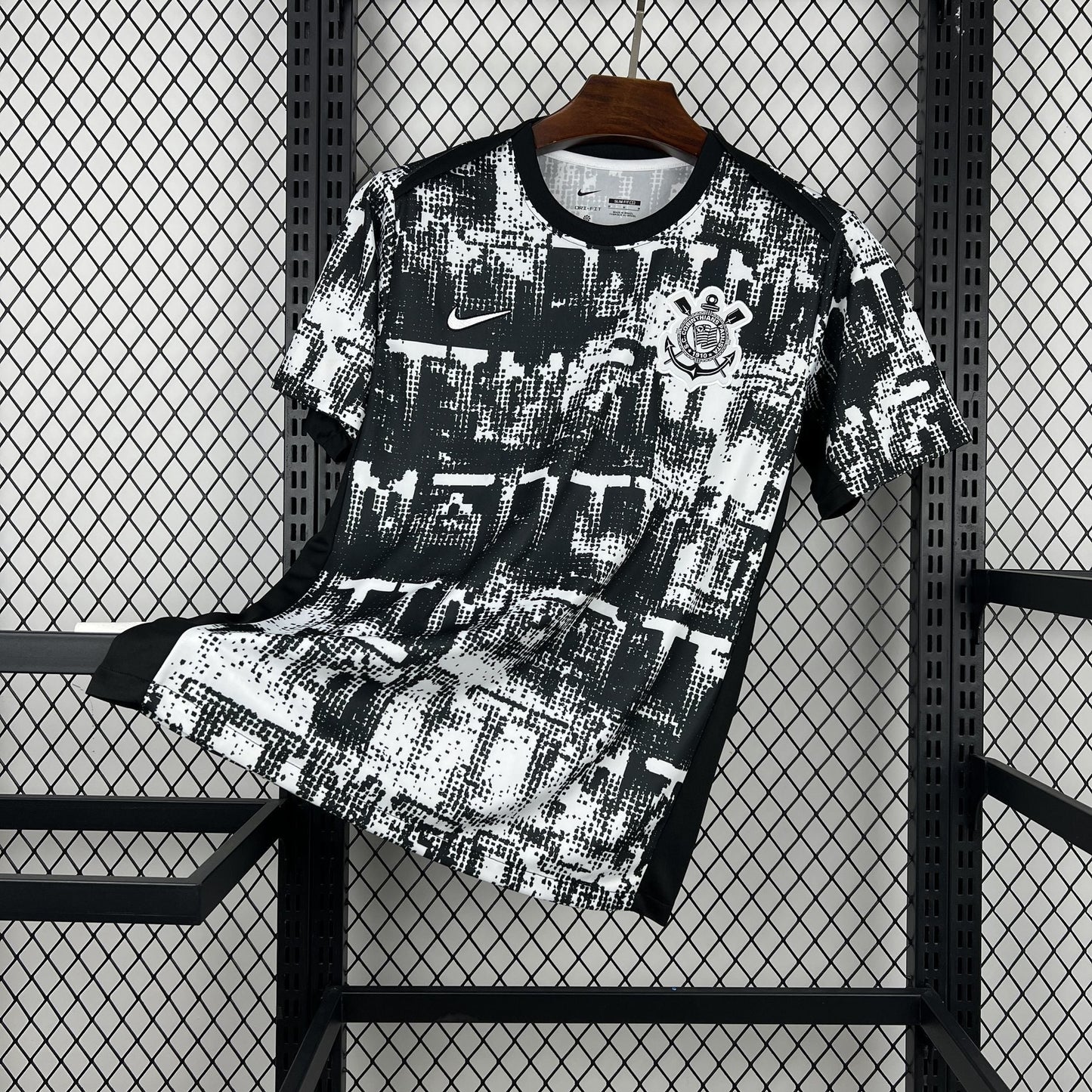 Camisa Corinthians Reserva 25/26 - Branco e Preto