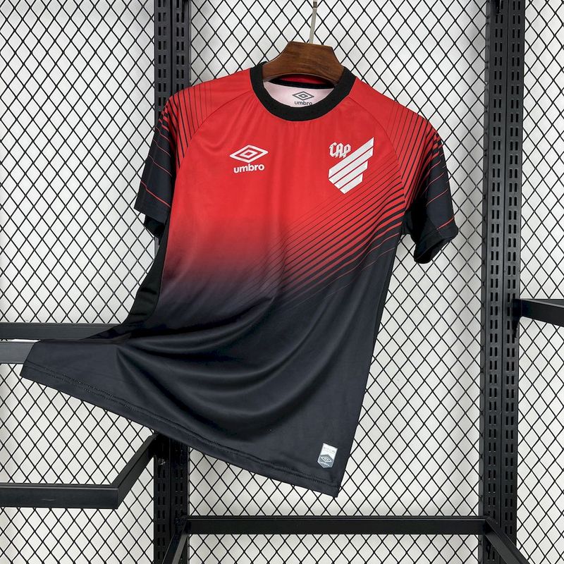Camisa Athletico Paranaense Titular 25/26 - Vermelha e Preta