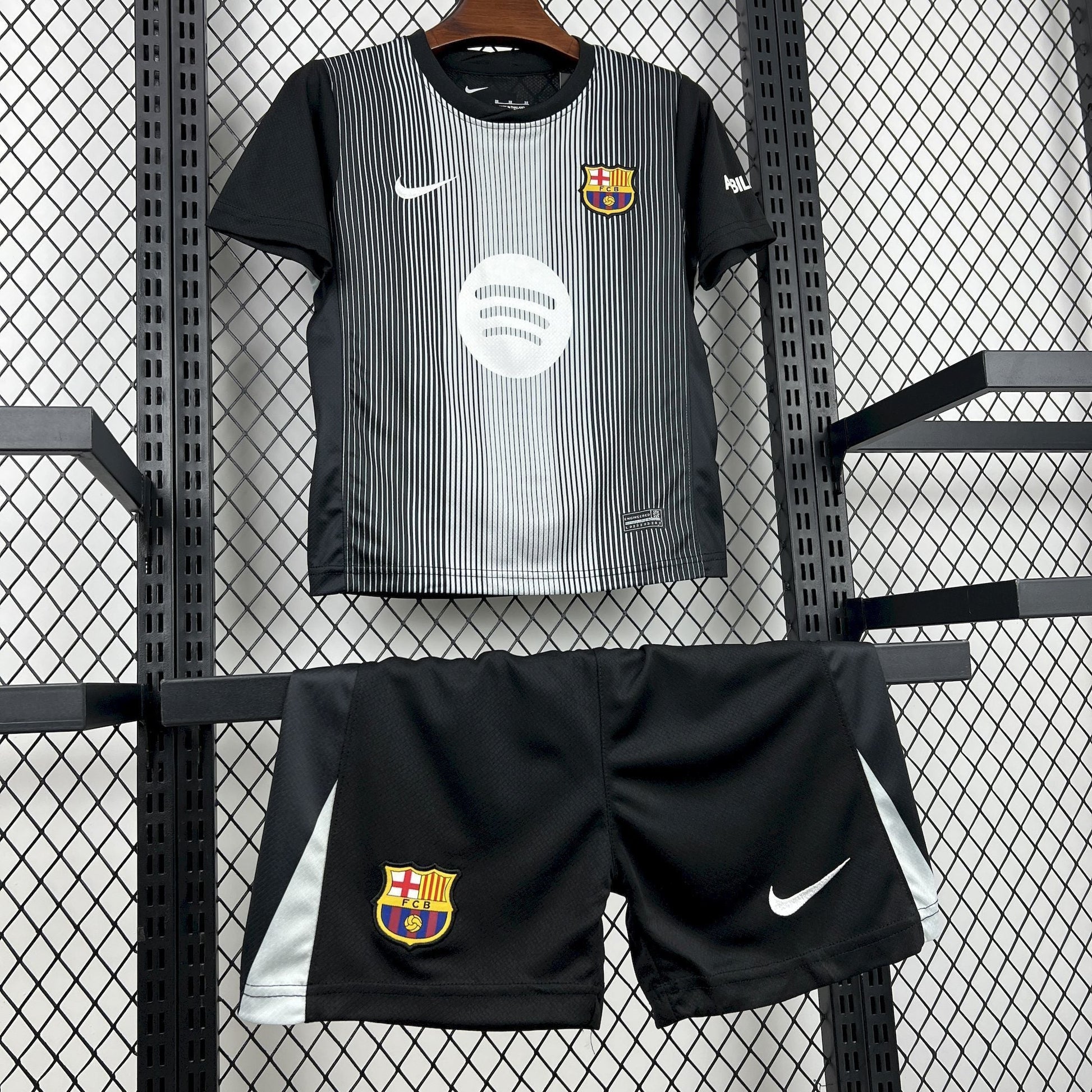 Conjunto Infantil Barcelona 25/26 - Preto