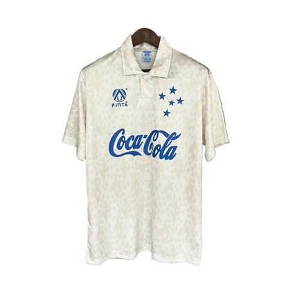 Camisa Cruzeiro Fora 93/94 - Versão Retrô Coca-Cola Branca