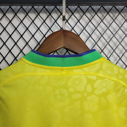 Camisa Brasil Home 2022 Feminina - Amarela