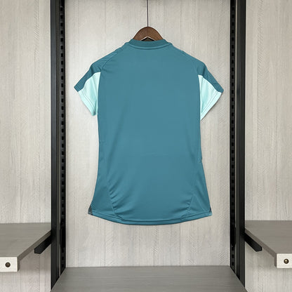 Camisa Cruzeiro de Treino 25/26 - Versão Feminina Baby Look Azul Turquesa