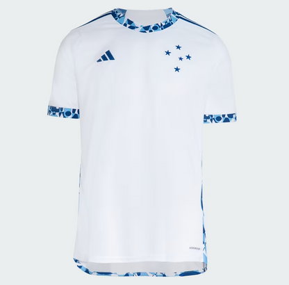 Camisa Cruzeiro Fora 24/25 - Azul e Branco
