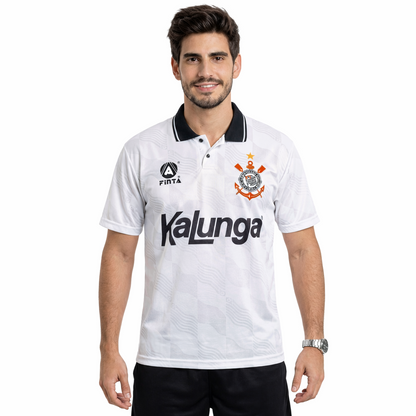 Camisa Corinthians I 1992 - Versão Retrô Kalunga + Finta