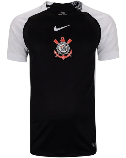 Camisa Corinthians Reserva 25/26 - Branco e Preto