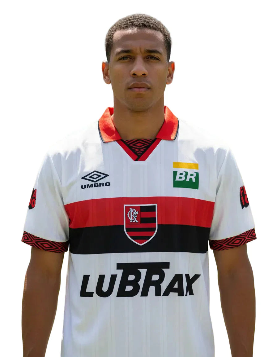 Camisa Flamengo Fora 1997 - Versão Retrô Lubrax