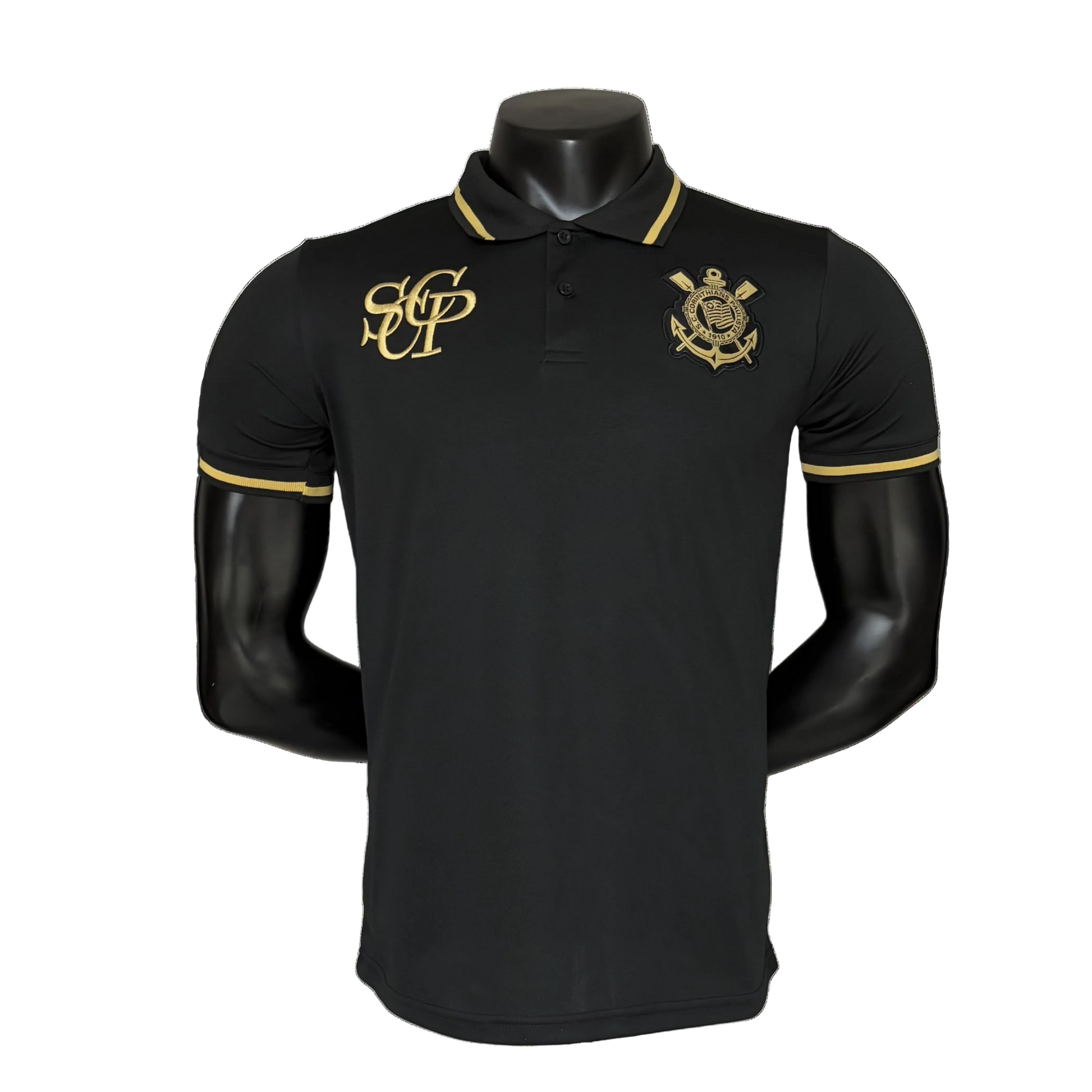 Camisa Polo Corinthians 2025 - Preta