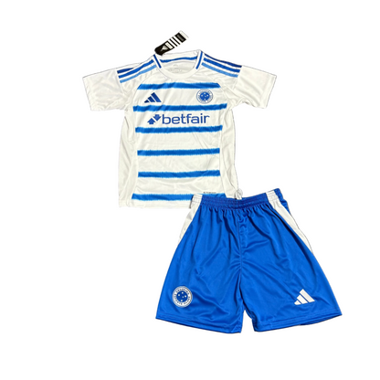 Conjunto Infantil Cruzeiro Fora 25/26 - Branco e Azul
