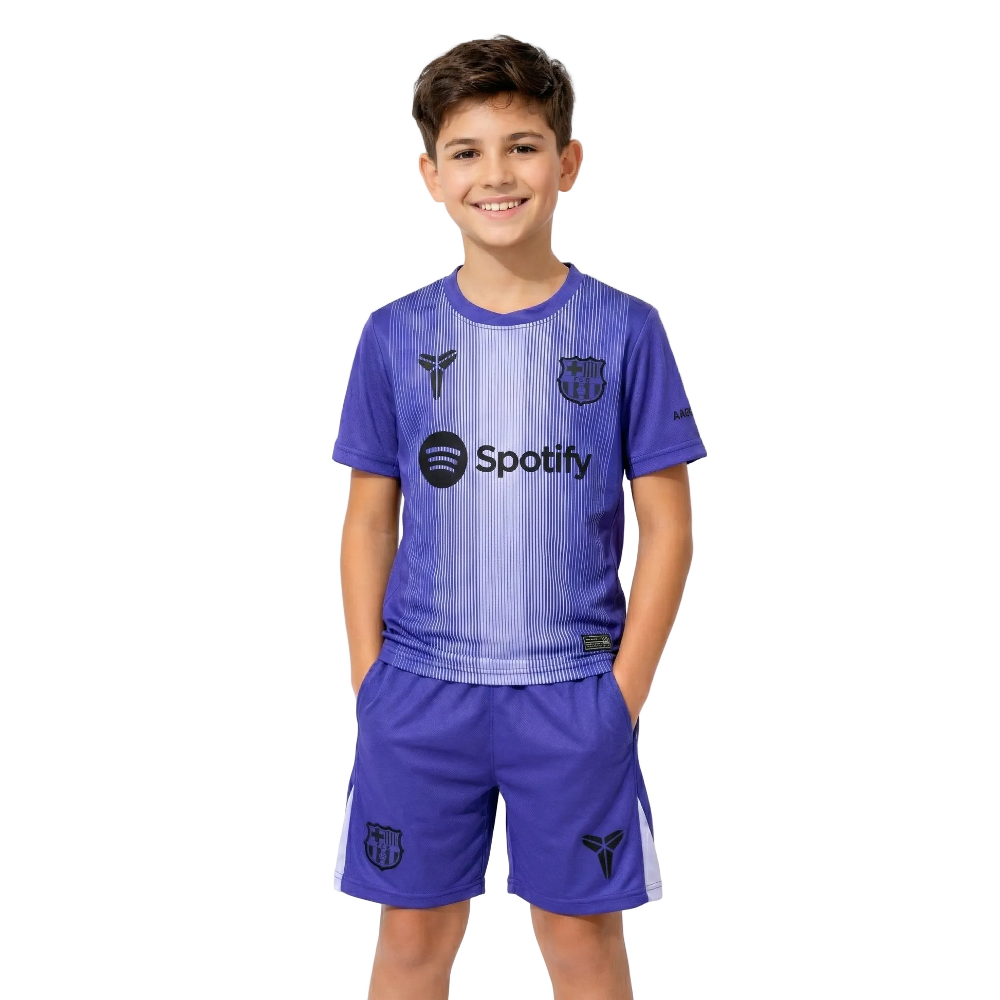 Conjunto Infantil Barcelona 26/27 - Roxo
