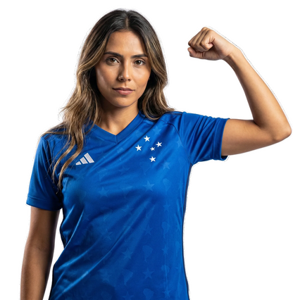 Camisa Cruzeiro Titular 26/27 - Feminina Baby Look
