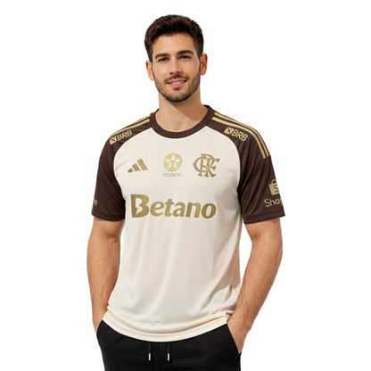 Camisa Flamengo Treino Comissão 2026 - Bege