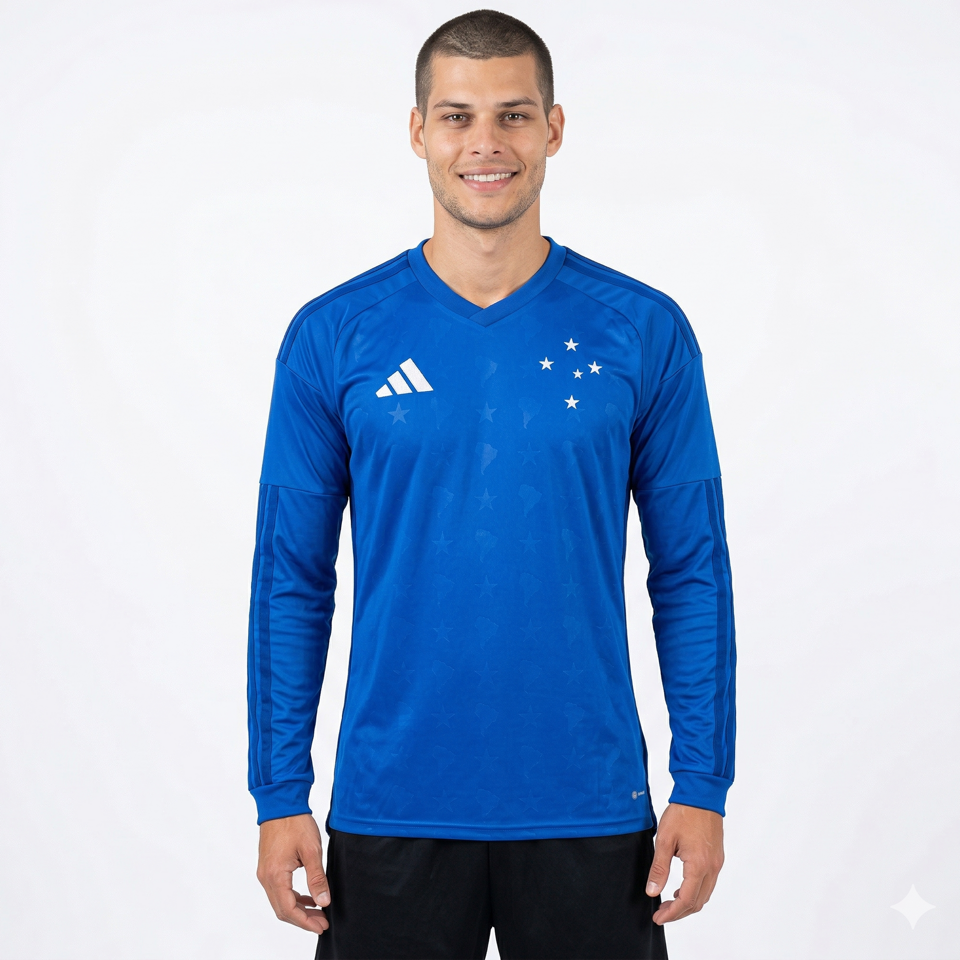 Camisa Cruzeiro Titular Manga Longa 26/27 - Azul Masculino