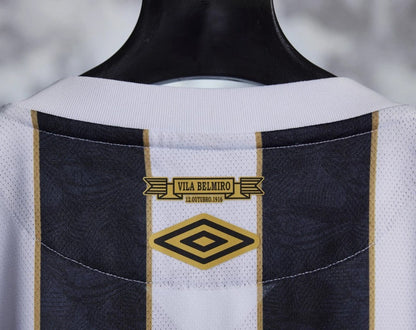 Camisa Santos Fora 24/25 - Preta e Branca