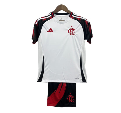 Conjunto Flamengo Home 25/26 - Preto e vermelho